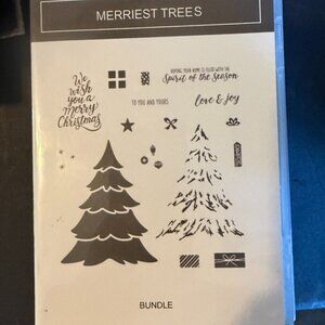 Temu Stamps and Dies Merriest Trees